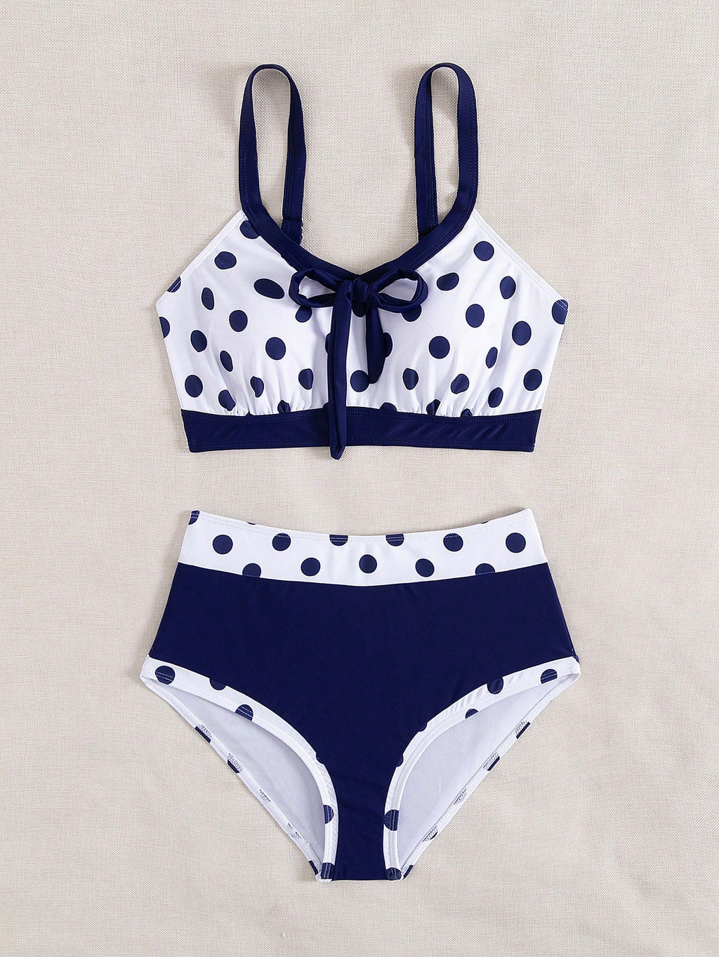 Swim Lushoire 2pcs/Set New Colorful Bowknot Backless Off Shoulder