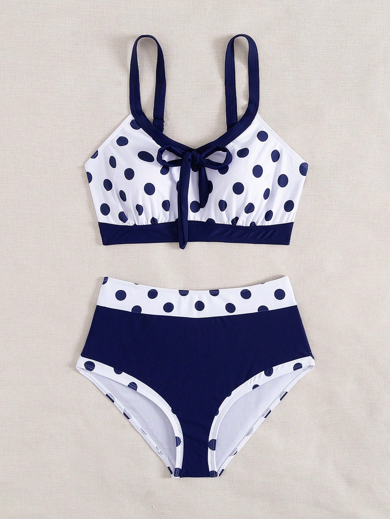 Swim Lushoire 2pcs/Set New Colorful Bowknot Backless Off Shoulder