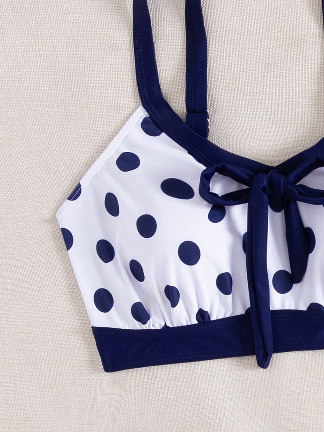 Swim Lushoire 2pcs/Set New Colorful Bowknot Backless Off Shoulder