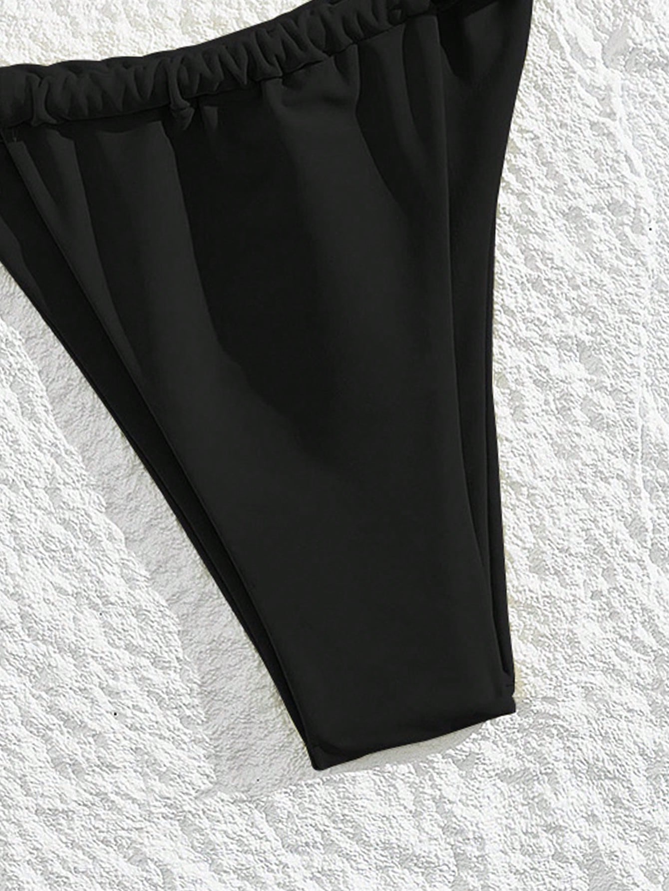 Swim Mod 2pcs/Set Summer New High Waist Sexy Backless Halter Tie Up