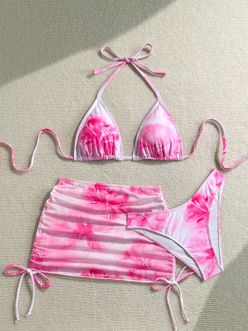 Soleia Women's Floral Print Vacation Beach Bikini Set