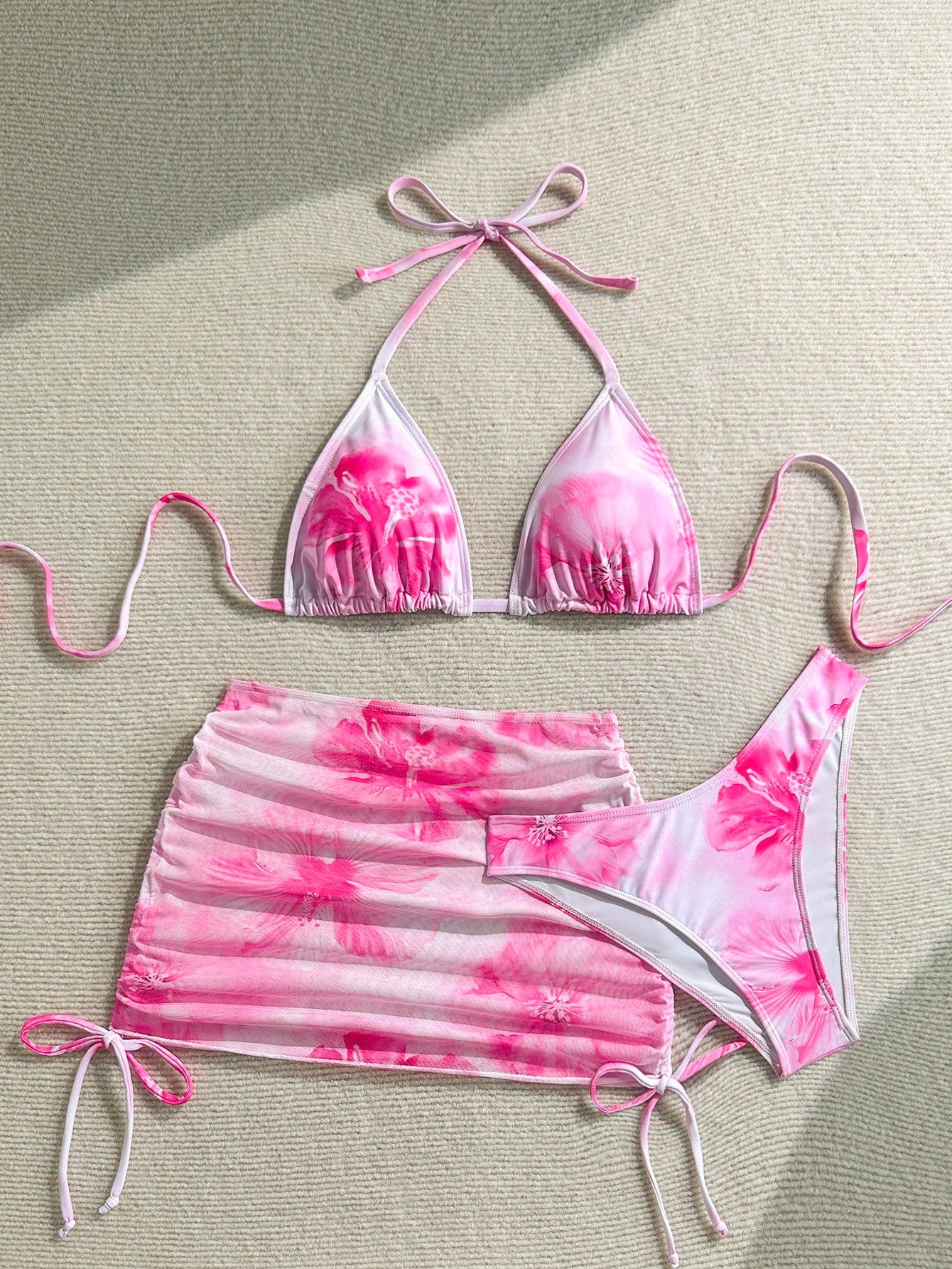 Soleia Women's Floral Print Vacation Beach Bikini Set
