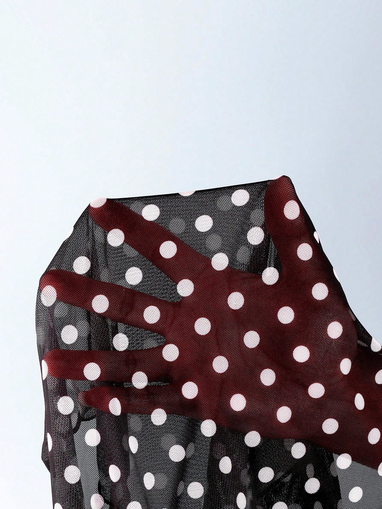 Swim Mod Women's Beach Vacation Polka Dot Print Halter Neck Tie Back
