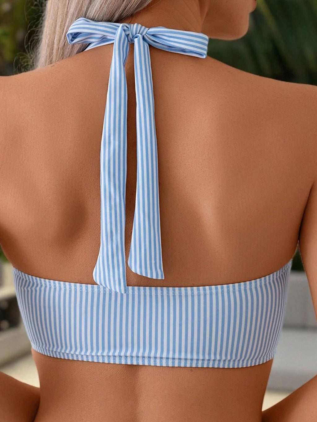 Swim Mod Springbreak Women Summer Beach Stripe Random Print