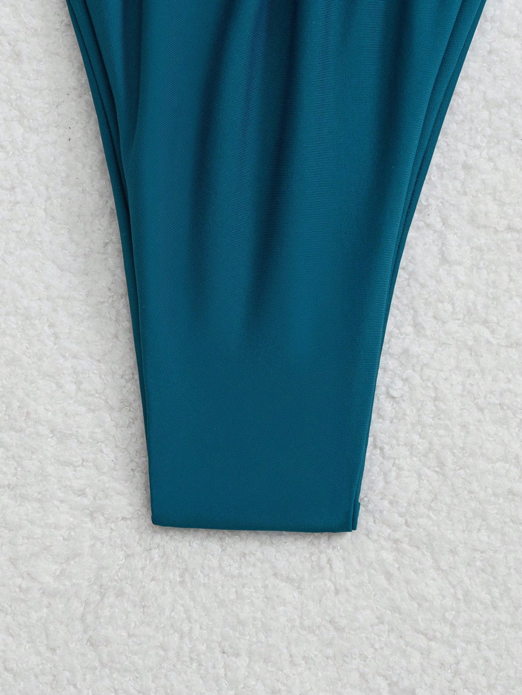 Swim Basics Summer Beach Triangle Cup Halter Solid Color Separated Bikini Set
