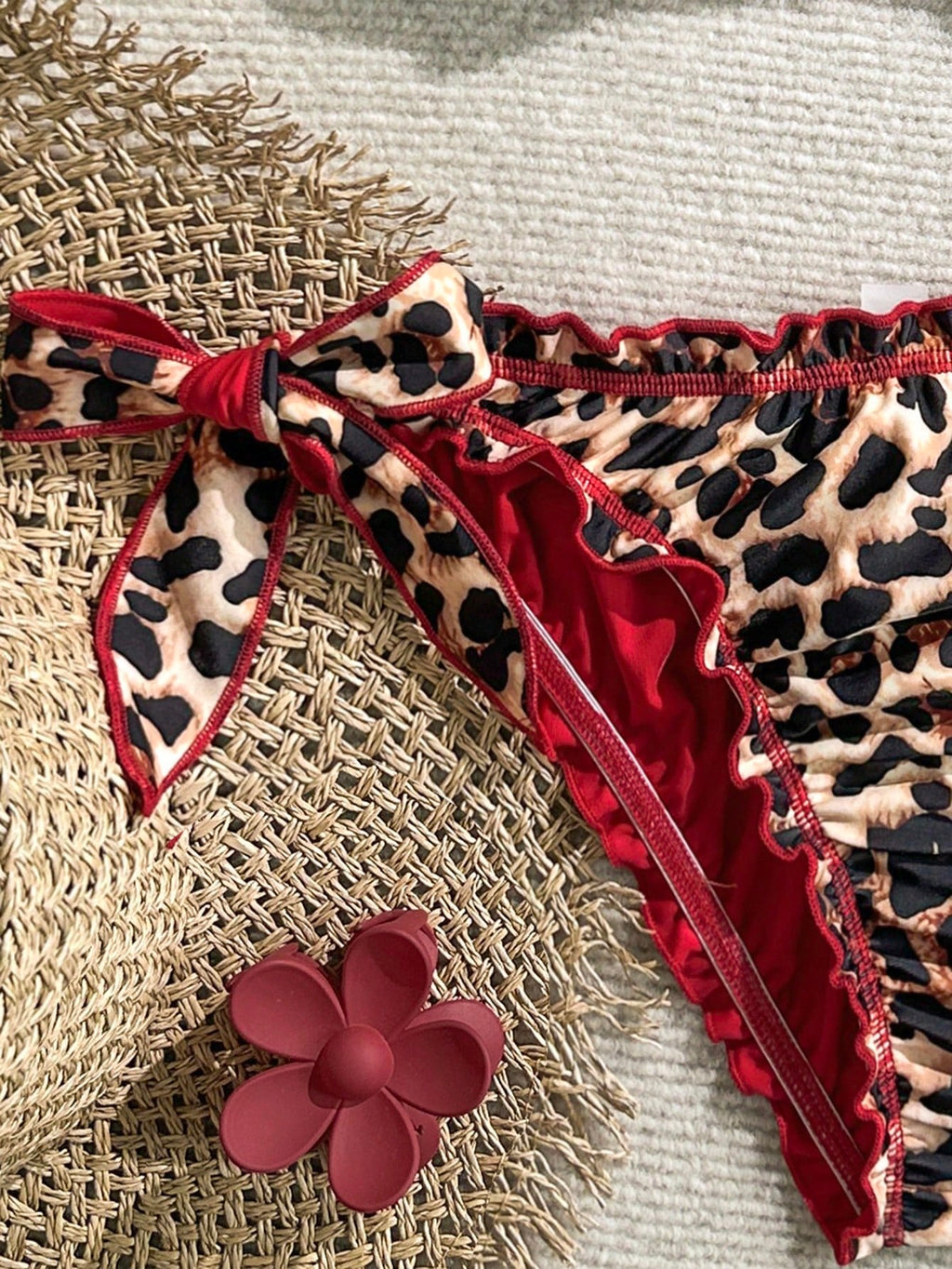 Soleia Women's Retro Colorful Leopard, Zebra, Floral Print Frill