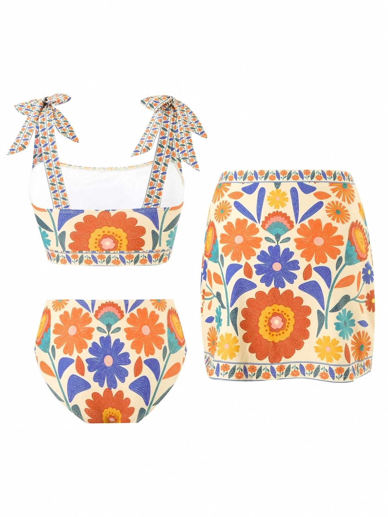 Swim Oasis Women's Summer Tight-Fitting Printed Vacation Sexy 3