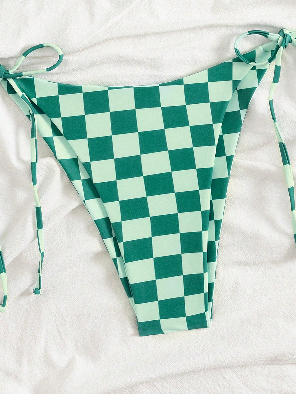 Summer Women's Striped Bikini Set, Halter Neck Tie Backless Swimwear, High Elast