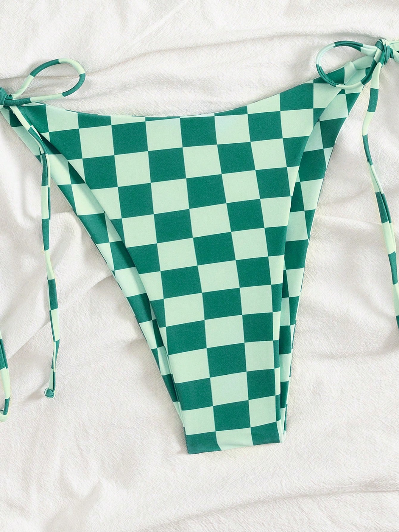Summer Women's Striped Bikini Set, Halter Neck Tie Backless Swimwear, High Elast