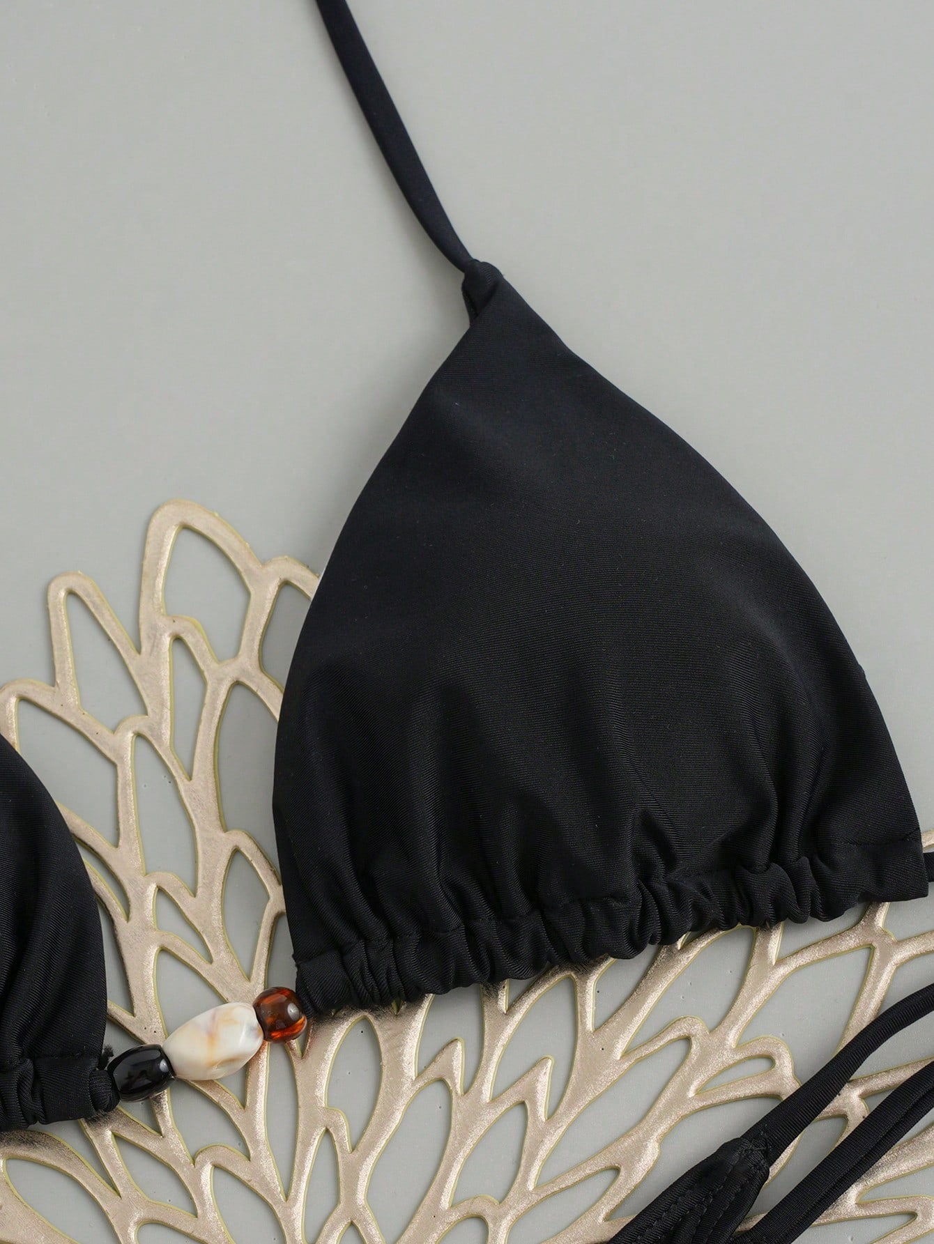 2026 New Triangle Bikini Swimwear, European And American Split Two Pieces Beaded Bikini For Beach Vacation - image 10