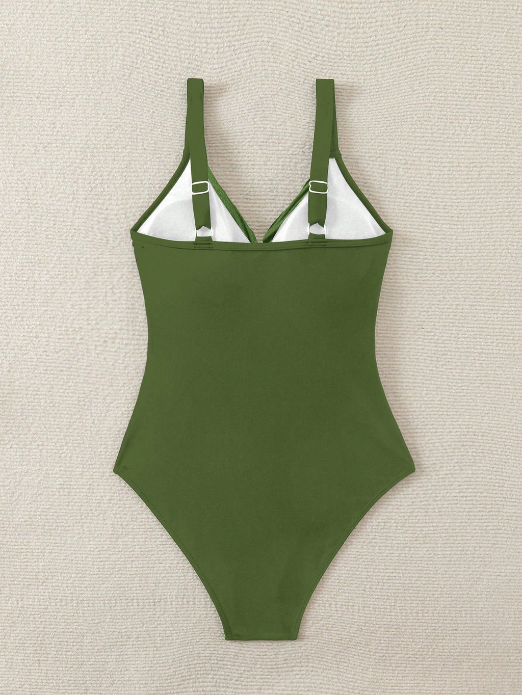 Swim Lushoire 1pc Striped Special Fabric Crisscross Front One-Piece Swimsuit Summer - image 6
