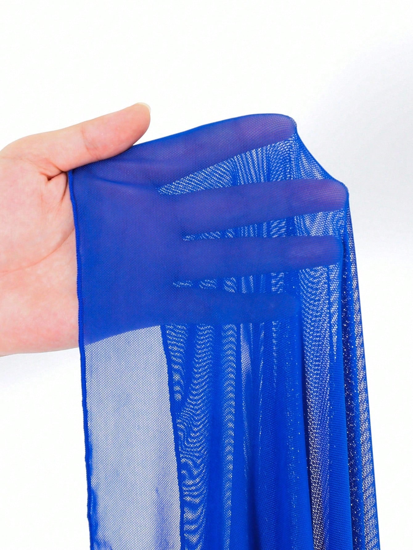 Swim Navy Blue See-Through High Slit Sexy Beach Sarong Skirt Summer - image 16