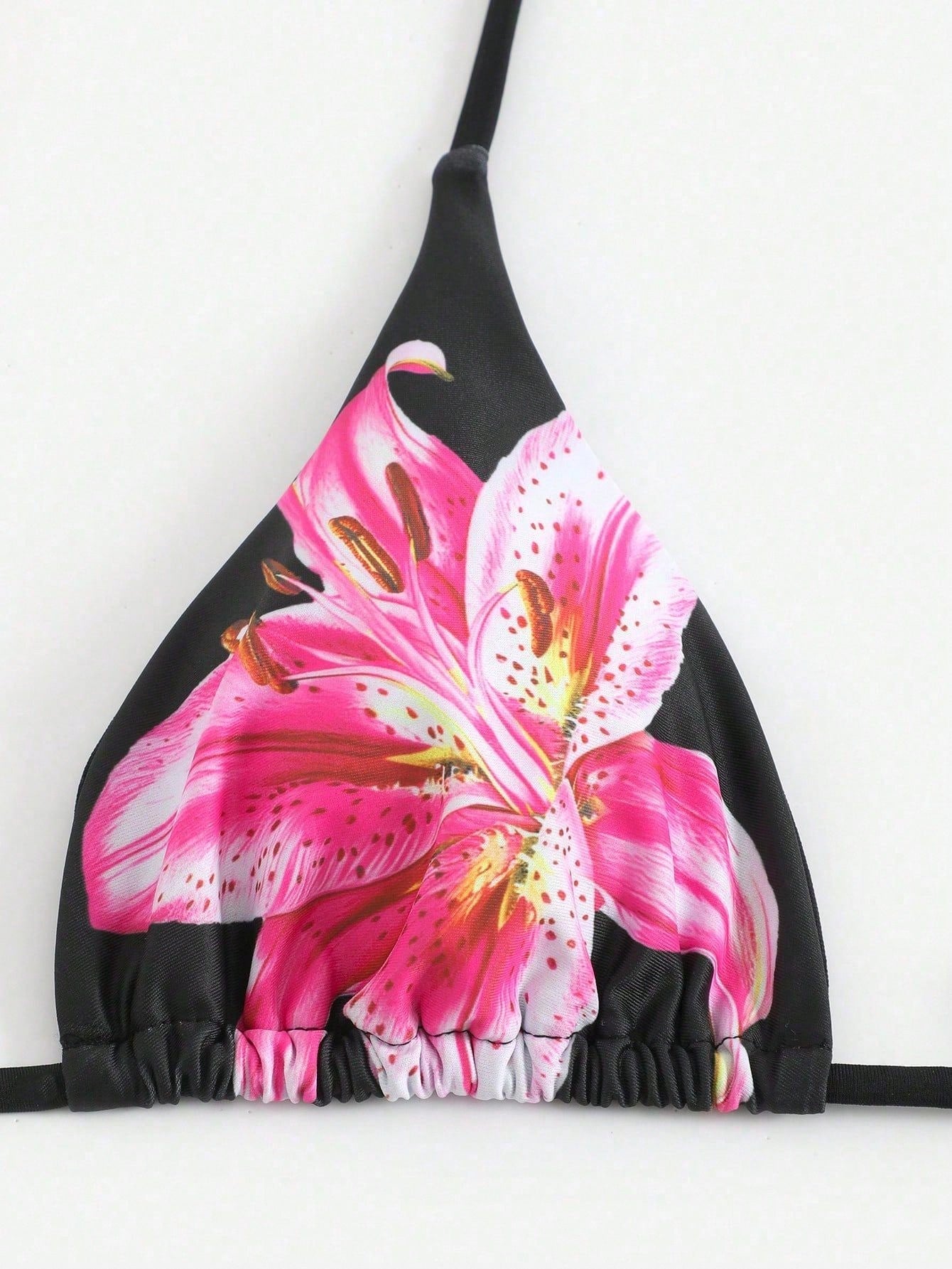 Swim Oasis 2025 Casual Vacation Spaghetti Strap Triangle Top, Side