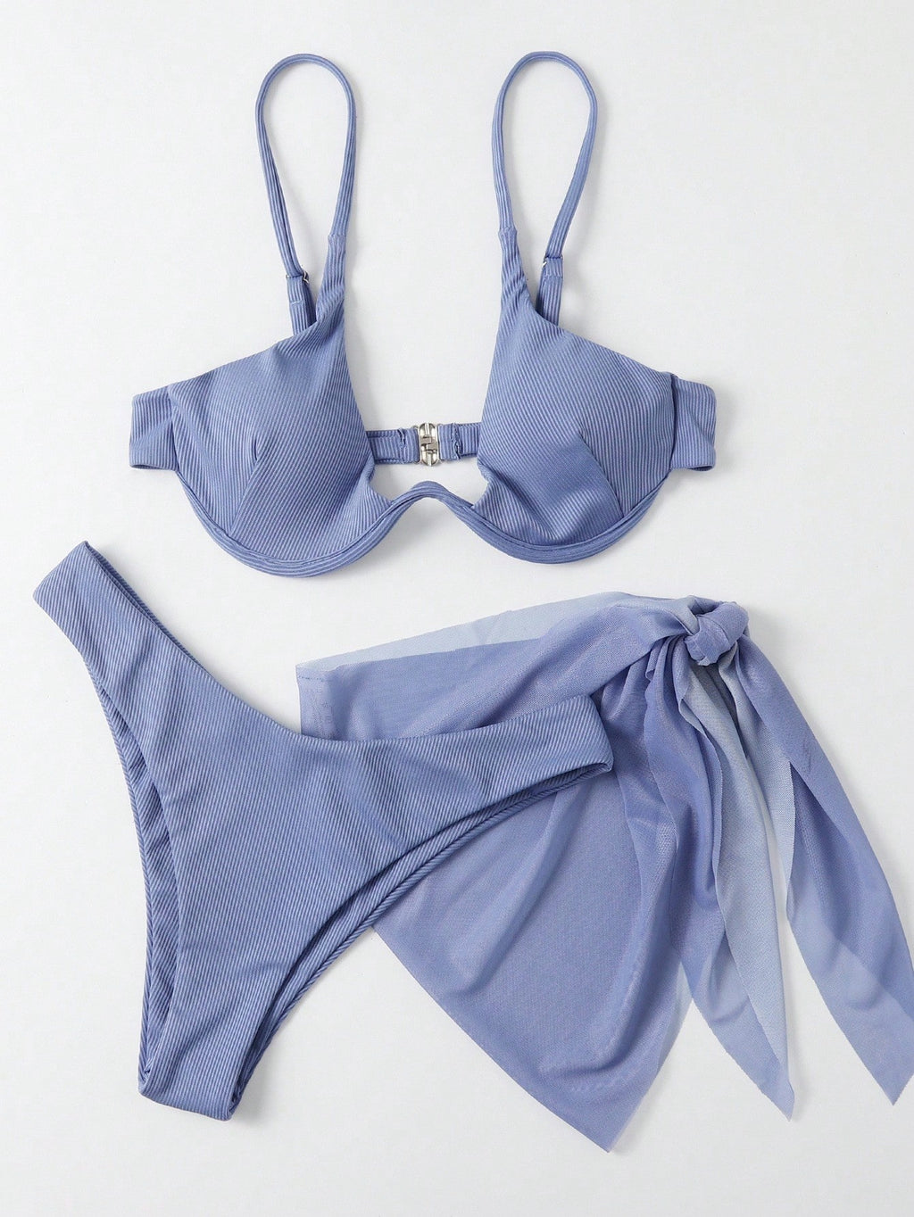 Swim SXY Summer 3pcs Bikini With Underwire, Minimalist & Fashion, Casual For Dai