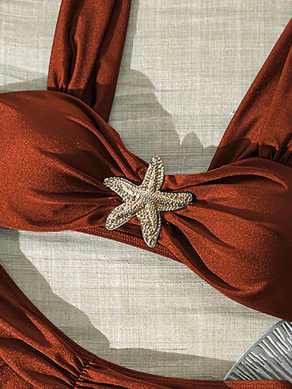 Swim Chiccia Swim Vcay-D Solid Color Metal Decor Spaghetti Strap Women Summer Vacation Swimwear Set - image 18