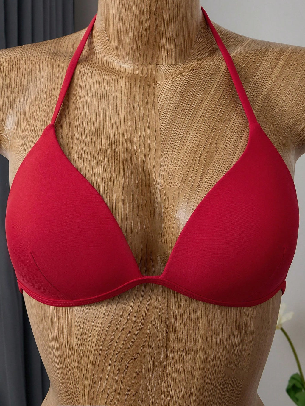 Swim Basics Summer Beach Solid Bikini Set Push Up Bra & Bikini Bottom
