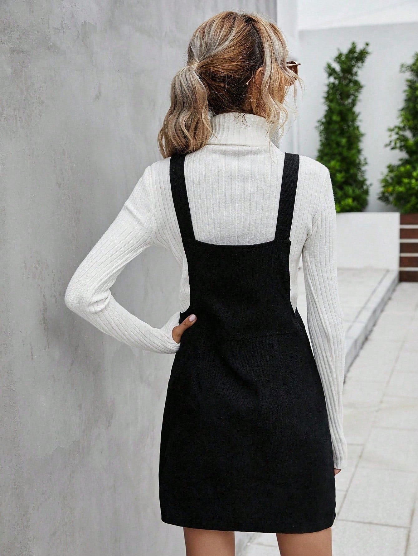 Unity Women Plain Front Zip Sleeveless Casual Mini Dress - image 12