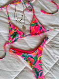Women's Elegant Fashion Spring/Summer Beach Vacation Pink & Green