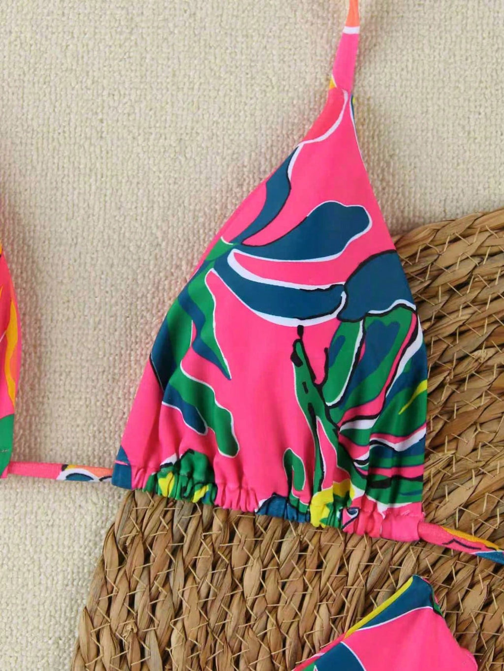 Women's Elegant Fashion Spring/Summer Beach Vacation Pink & Green