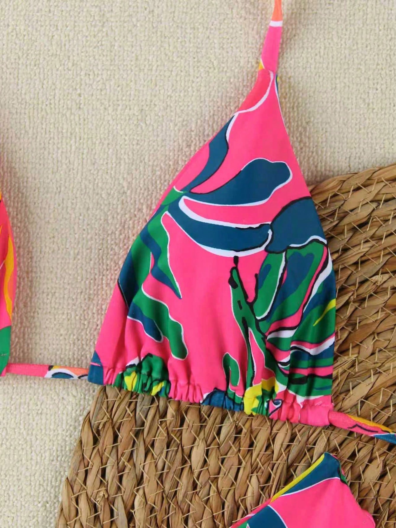 Women's Elegant Fashion Spring/Summer Beach Vacation Pink & Green