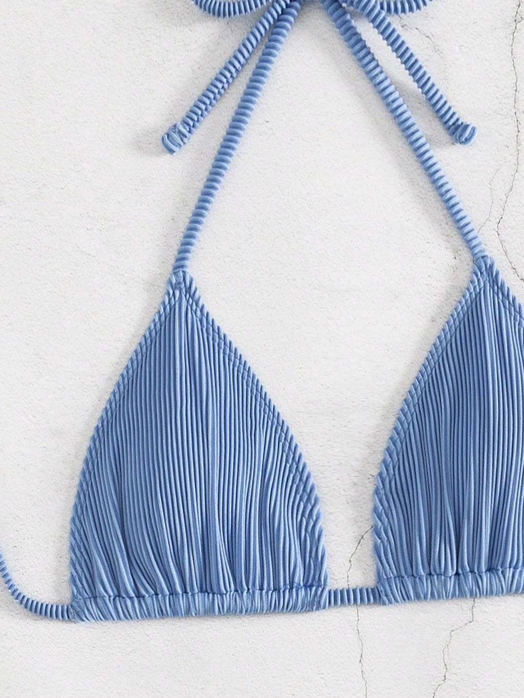 Swim SXY Women's Summer Beach Solid Color Halter Tie Sexy Bikini And