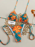 2026 Tropical Print Cute Elegant Bohemian Style Women's Bikini