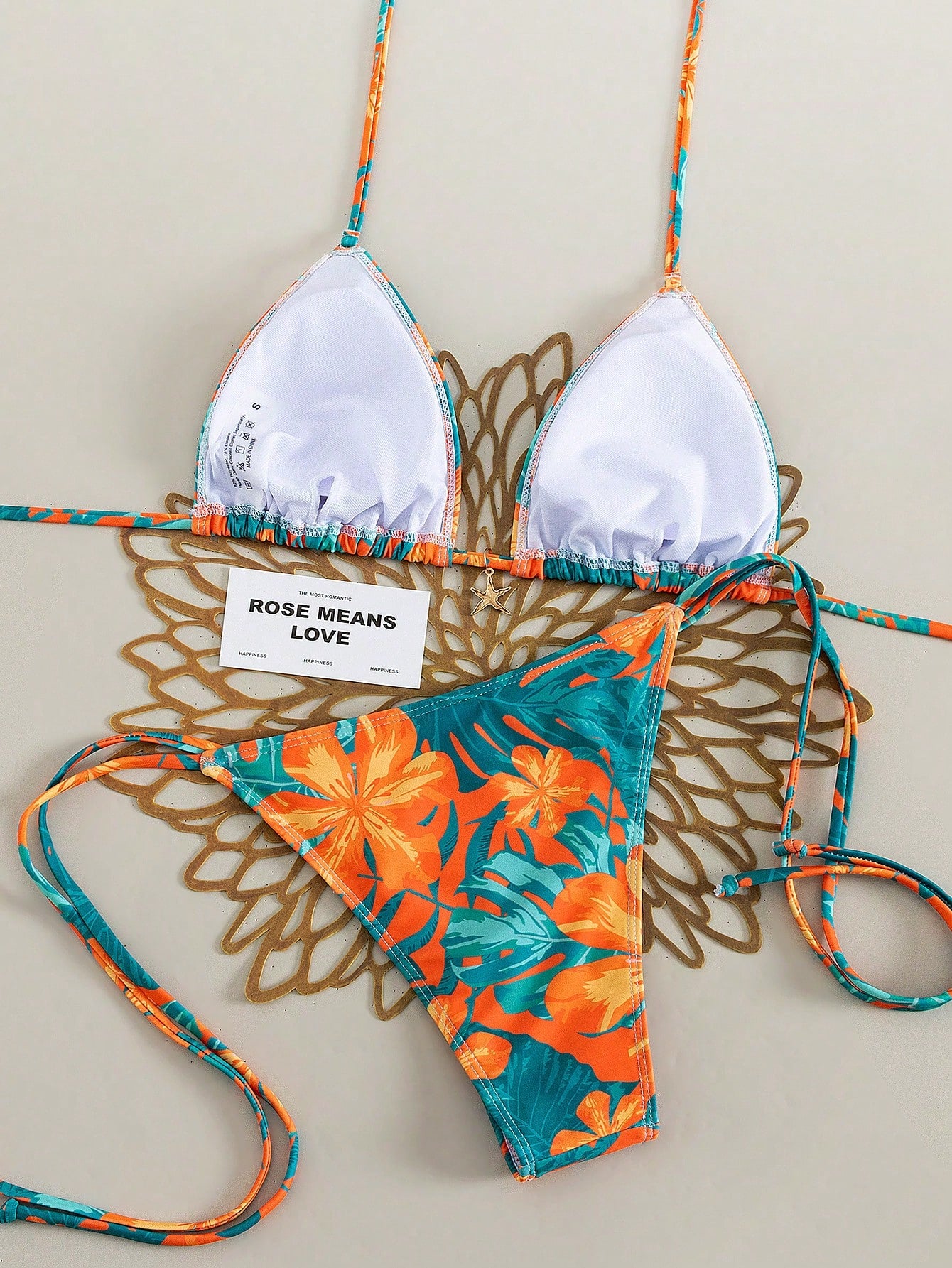 2026 Tropical Print Cute Elegant Bohemian Style Women's Bikini