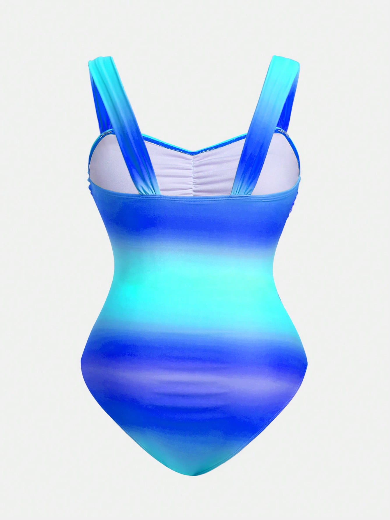 Swim Oasis Plus Size Women 2pcs Gradient Ruched One-Piece Swimsuit - image 3