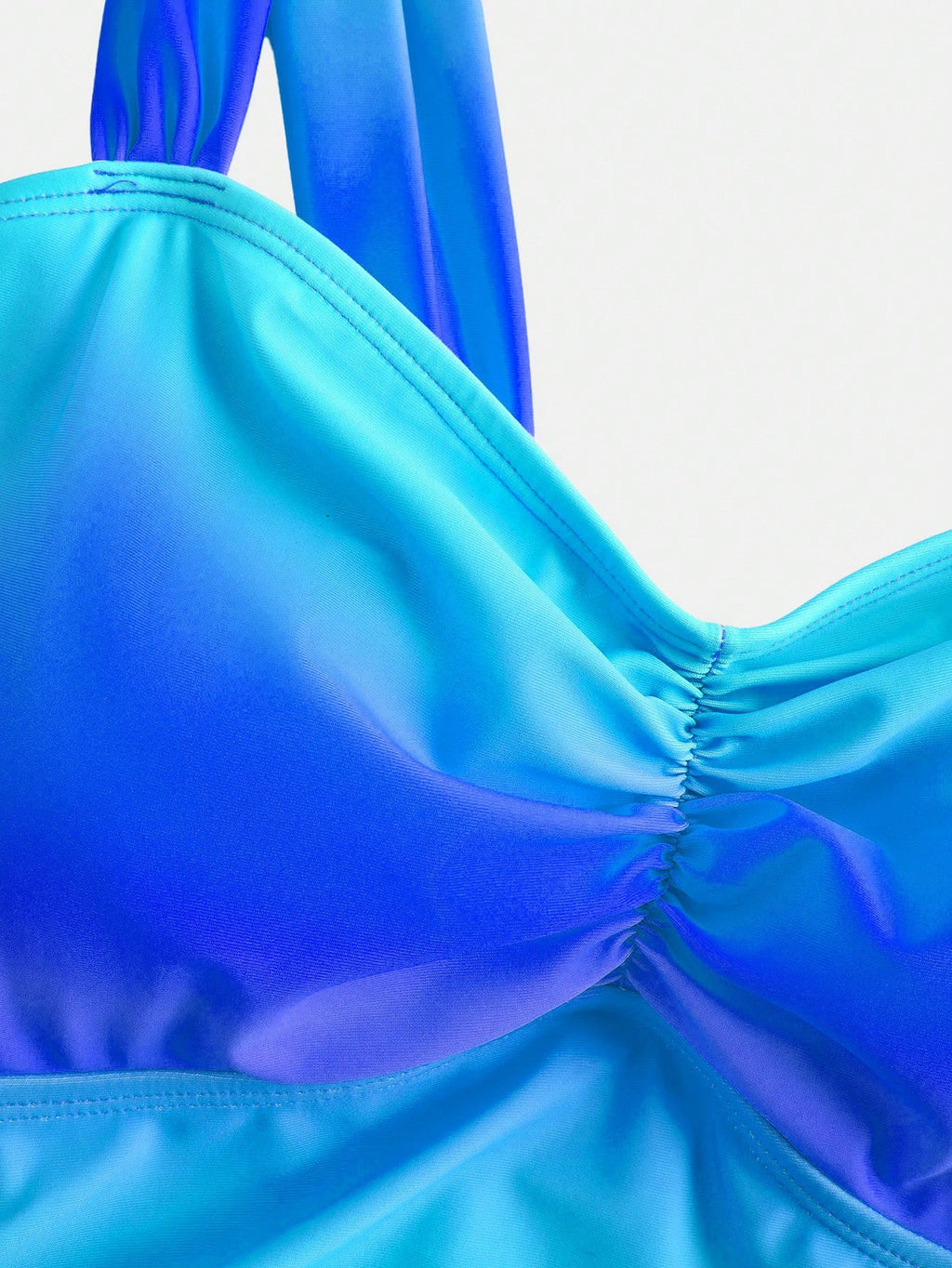 Swim Oasis Plus Size Women 2pcs Gradient Ruched One-Piece Swimsuit - image 6