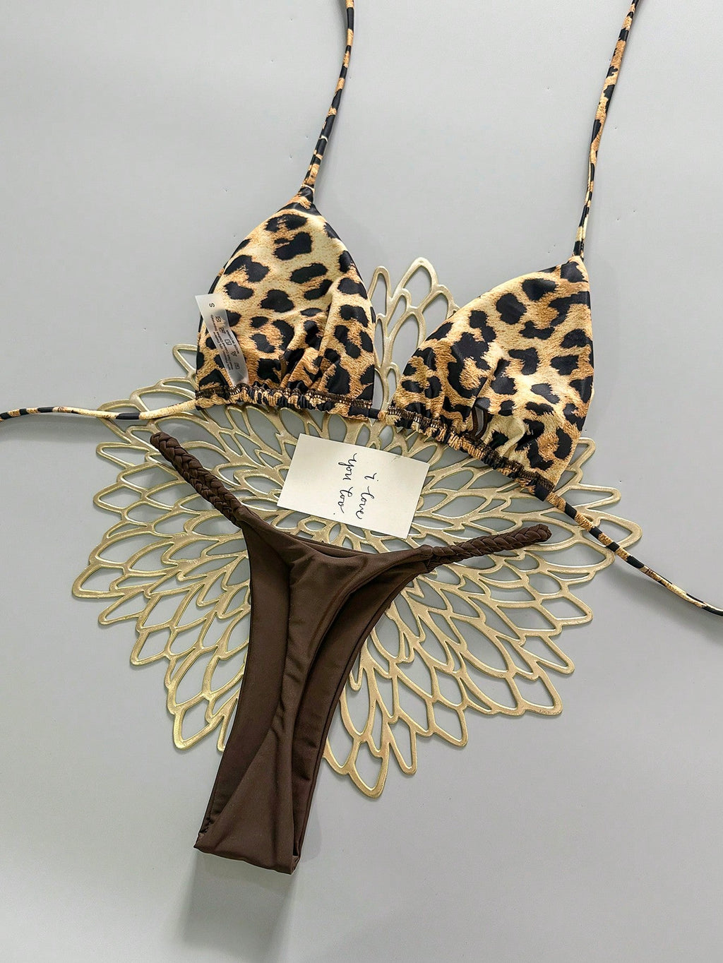 2pcs Bohemian Floral Print Tie-Up Braided Bikini Swimwear, Casual, Cute, Elegant, Sexy, Beach Vacation, - image 4