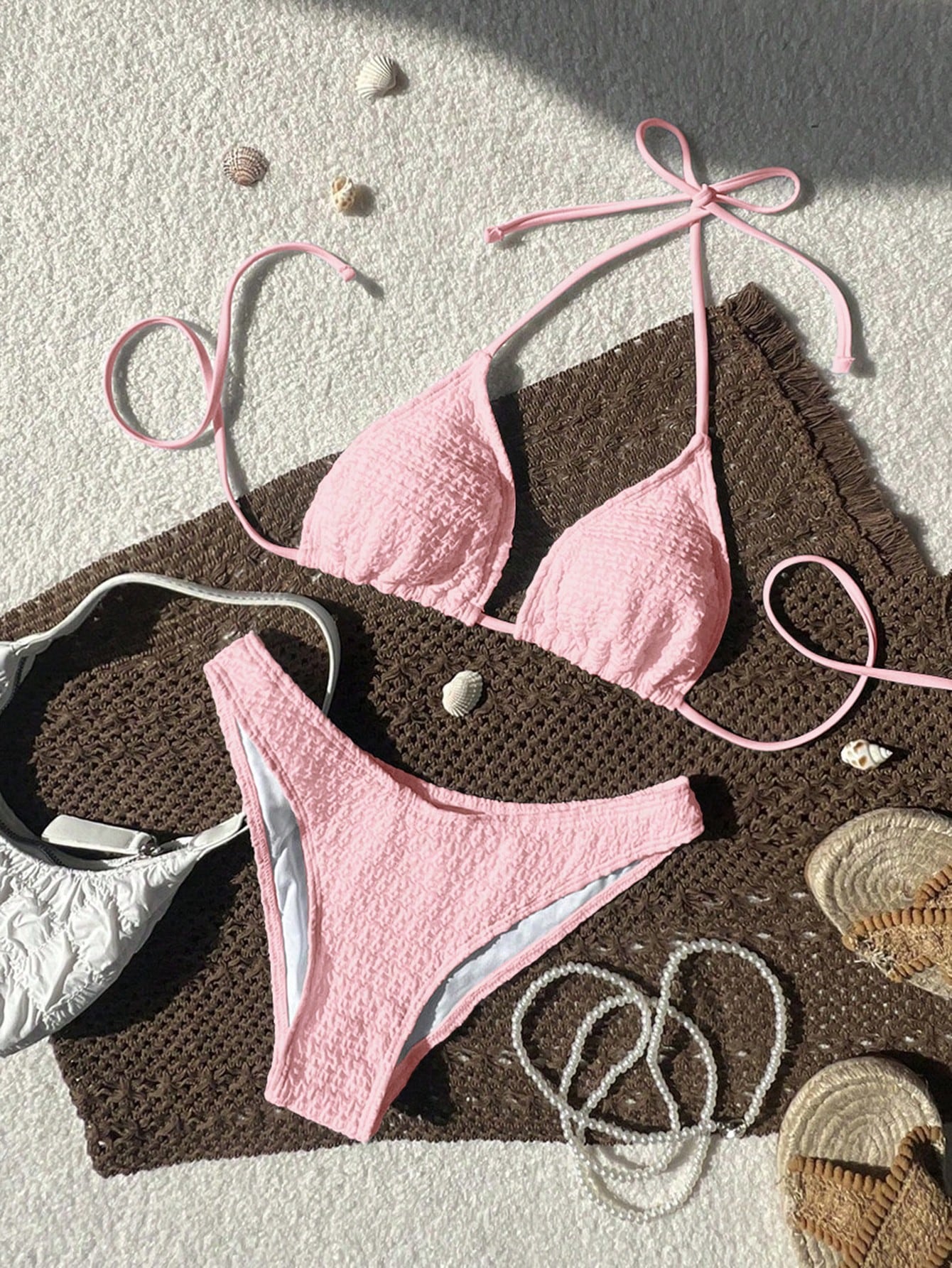 Swim Mod 2026 Spring/Summer Women's Spaghetti Strap Halter Unique