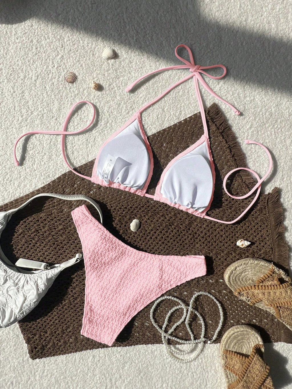 Swim Mod 2026 Spring/Summer Women's Spaghetti Strap Halter Unique