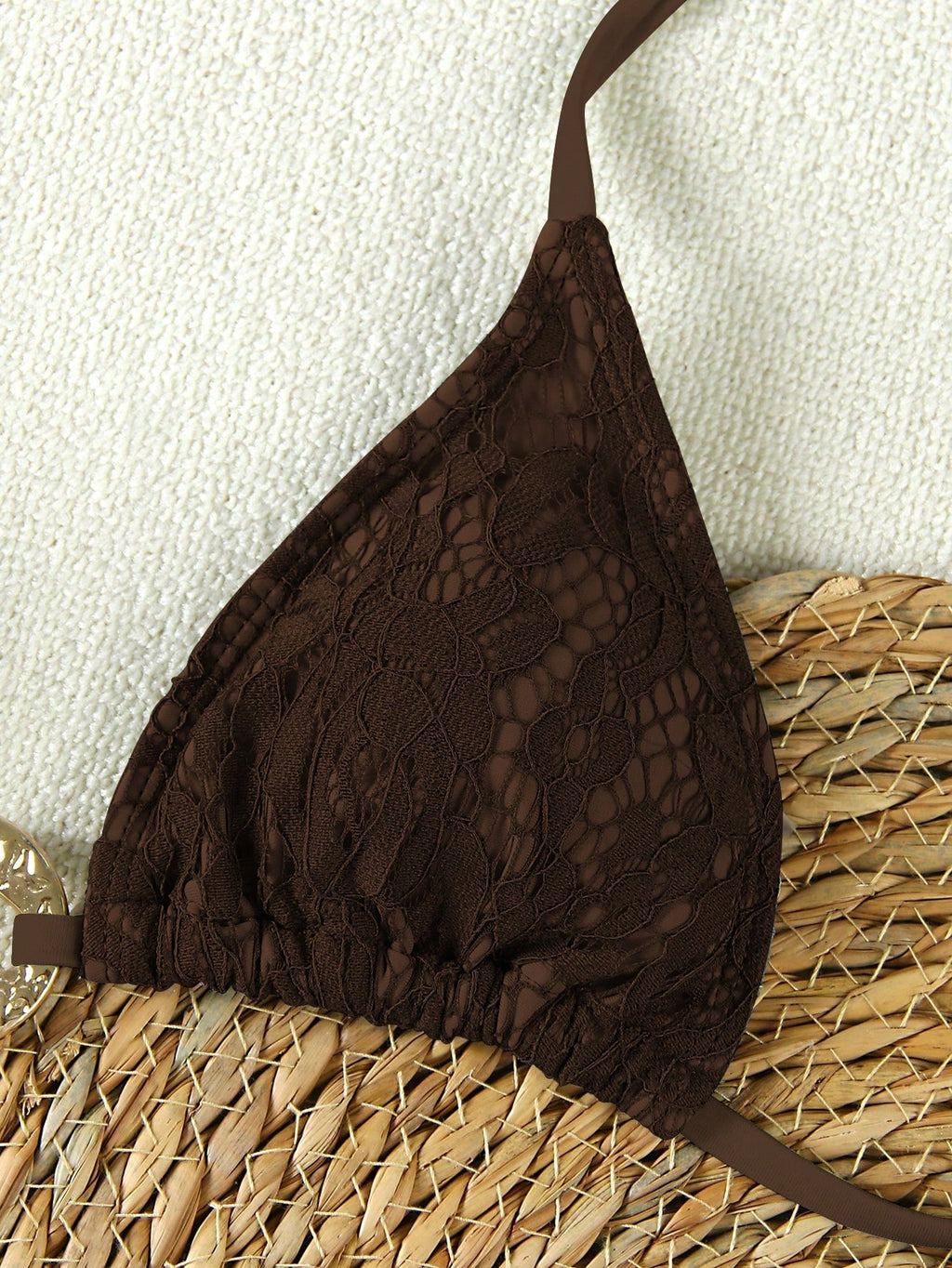 New Brown Solid Color Minimalist Elegant Beach Vacation Date Party