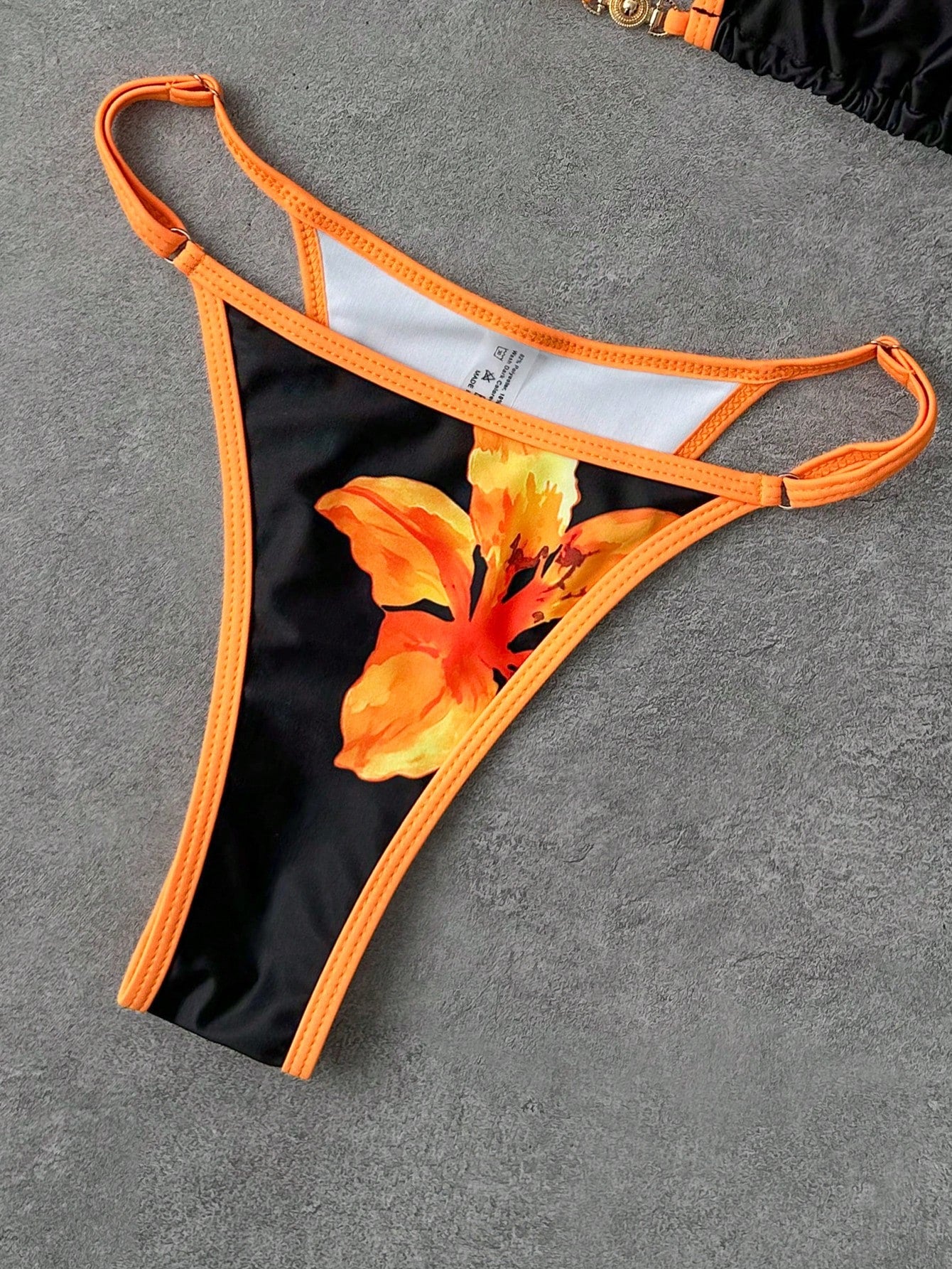 Women's Fashionable Sexy Spaghetti Strap Swimwear Set, Plaid Print Bikini, Elega