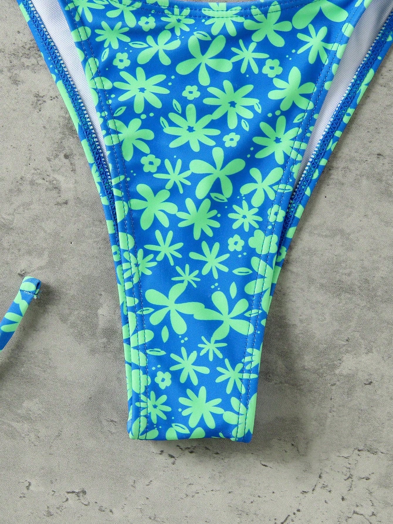 Vintage Orange Striped Halter Neck Swimsuit Set, Sexy Push-Up High