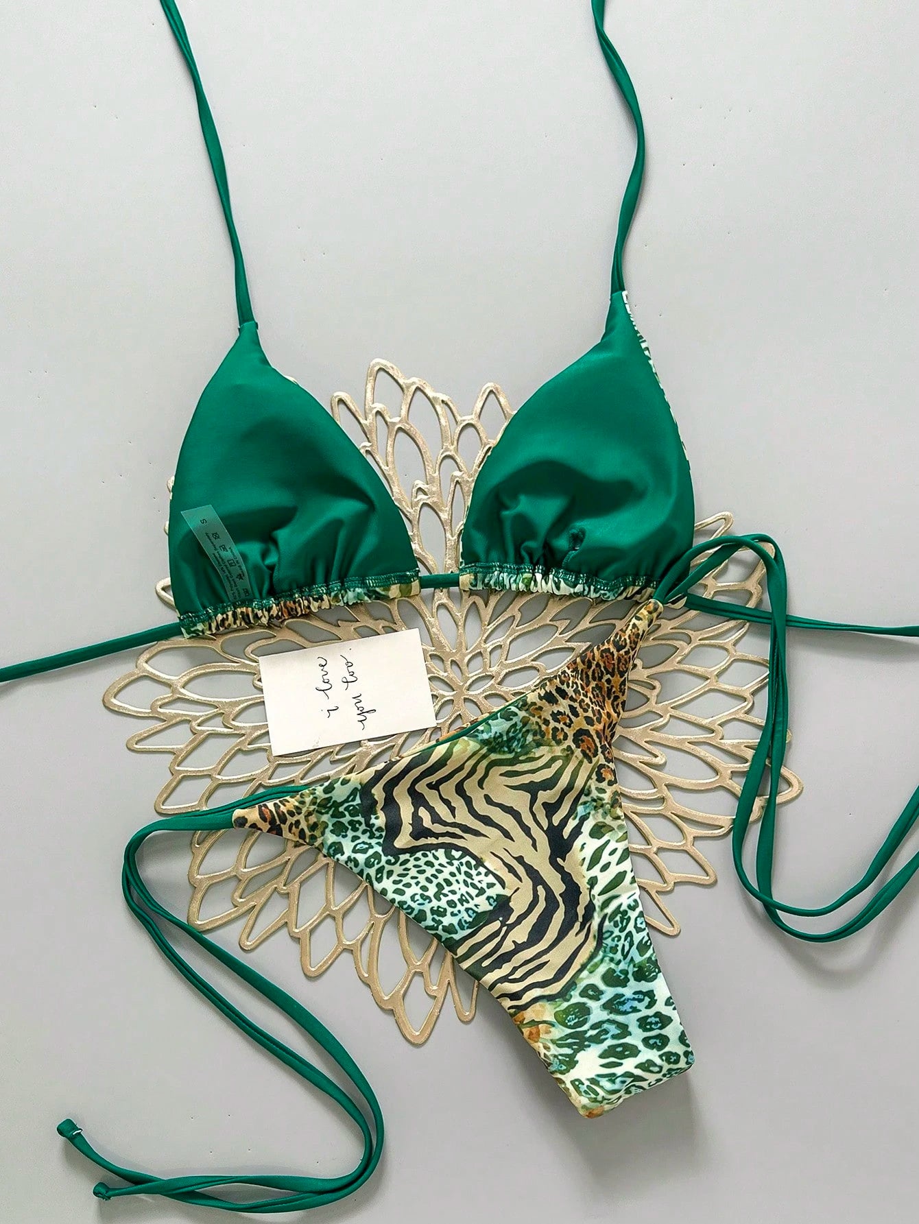 Sultry Sol 2025 Sexy Vintage Leopard Print Pattern Bikini 2 Pieces