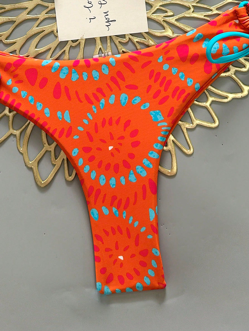 2pcs Solid Color Casual Cute Elegant Sexy Tie-Up Pearl Ball Polka Dot Bohemian Bikini Swimwear, Beach - image 3