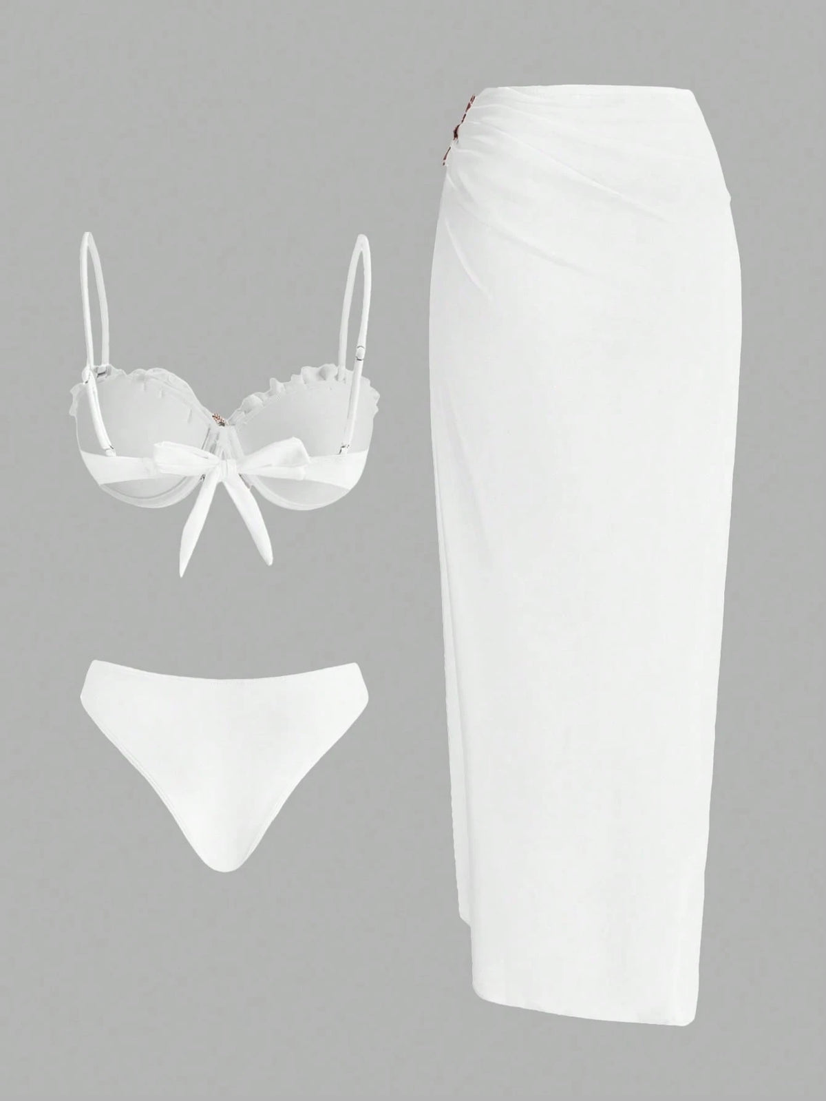 Swim Oasis Women's Bohemian Style Sexy Elegant Romantic Sun Pattern Acrylic Beaded Tie-Up Bikini Set Set & - image 10
