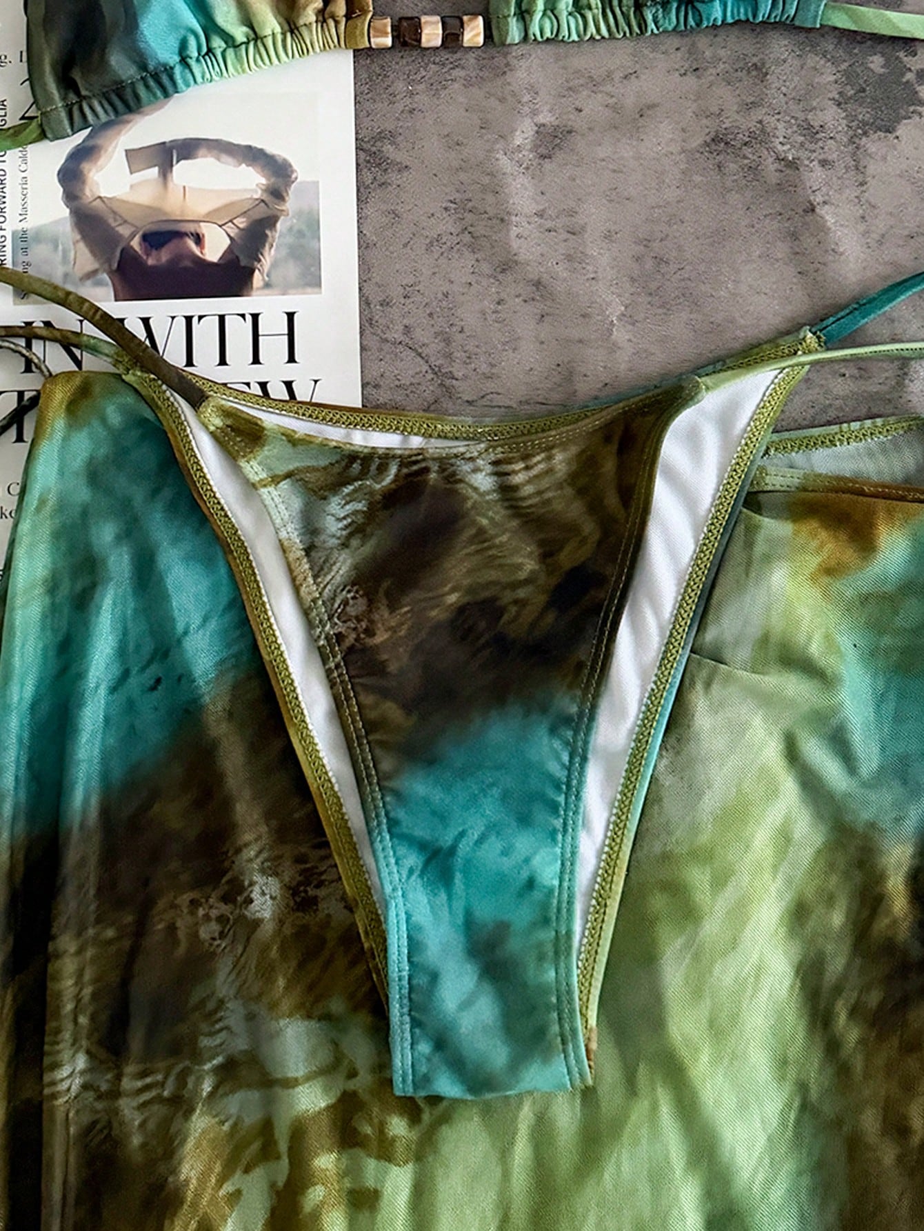 New Spring/Summer Women's Tie-Dye Halter Sexy Casual Elegant Bikini