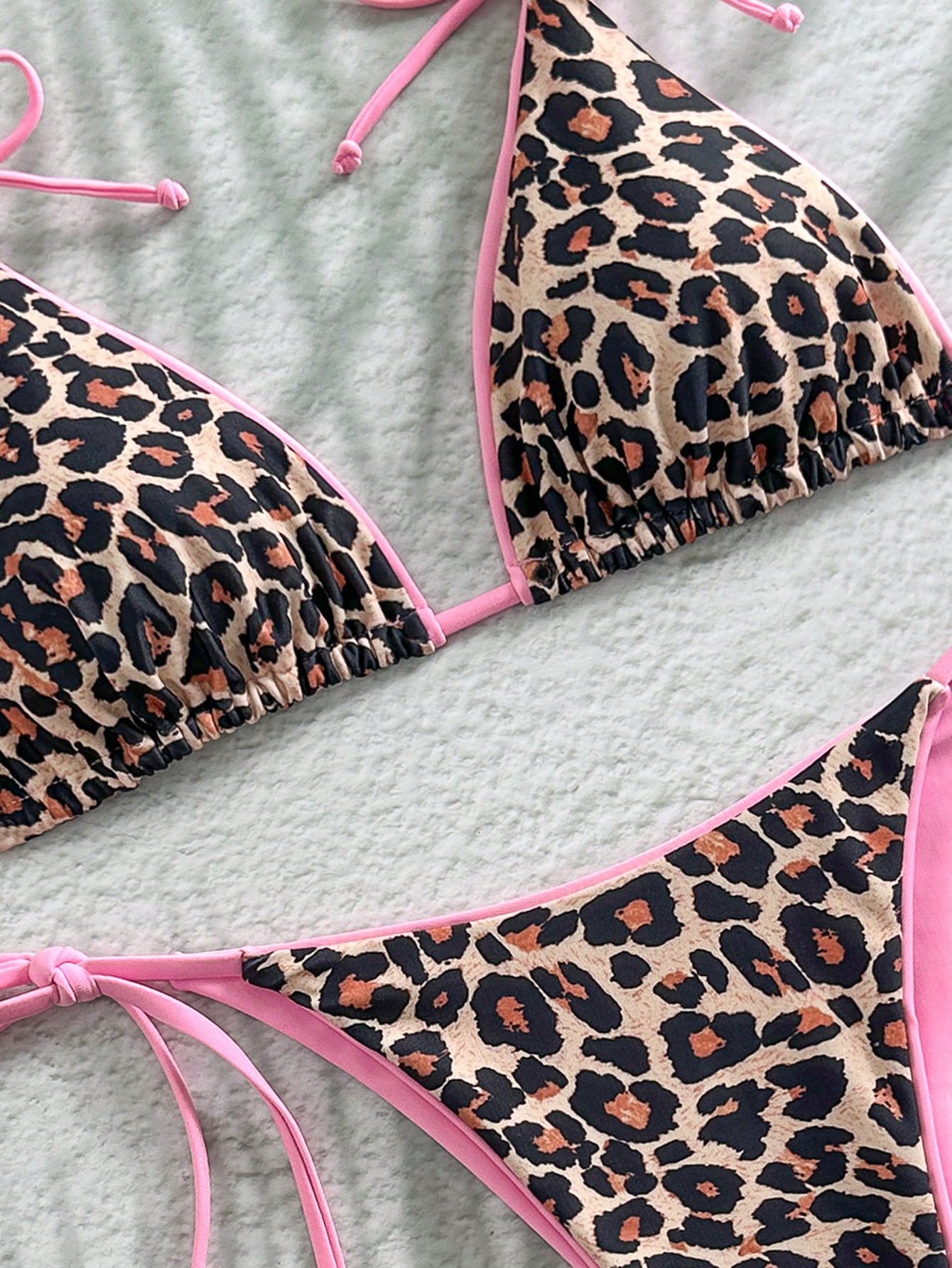Women's New Sexy & Elegant Beach Resort Bikini Set, Leopard Print 2