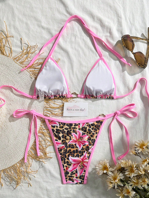 2026 New Fashion Sexy Women's Beach Vacation Bikini Swimsuit 2 Pieces