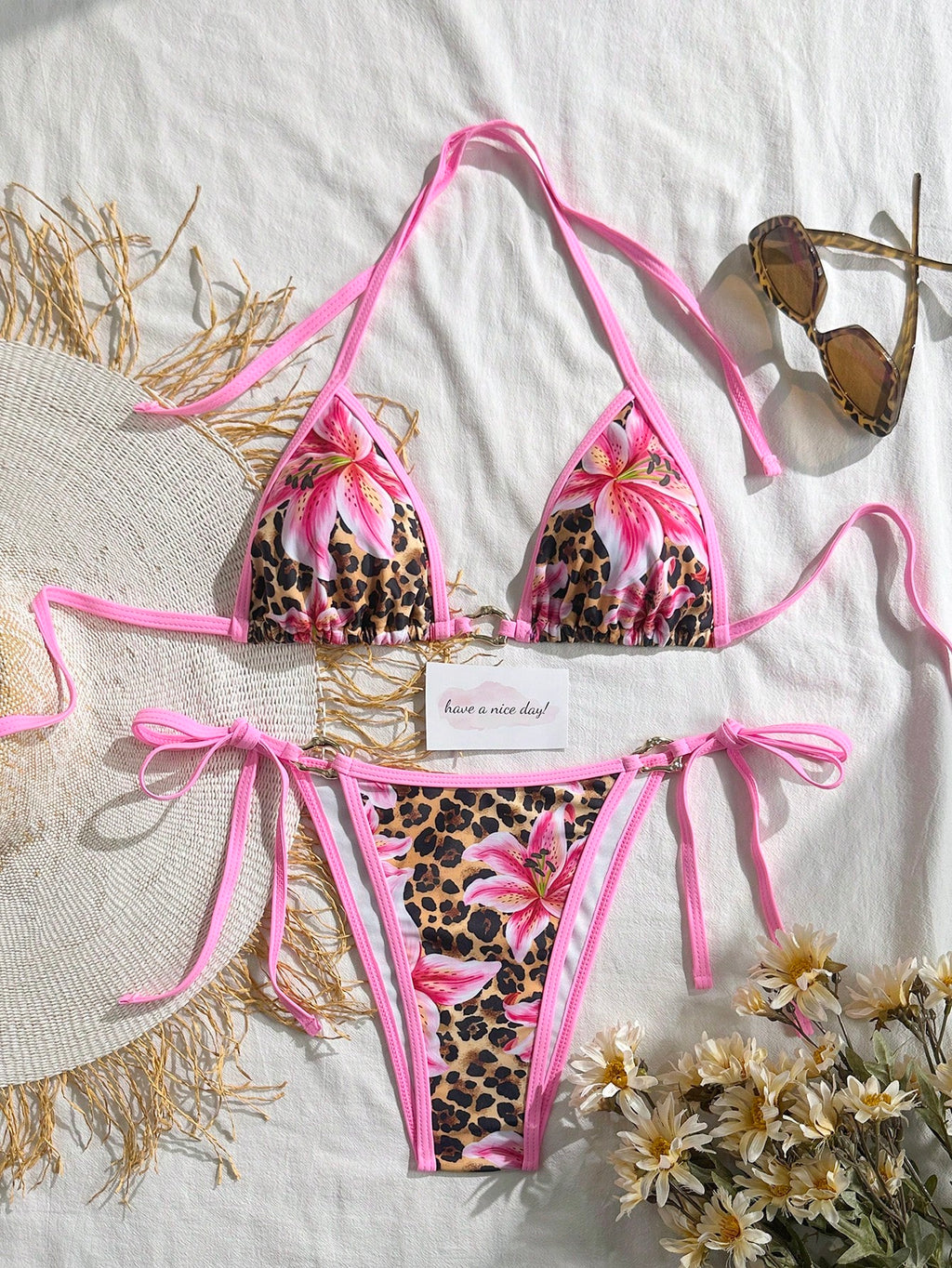 2026 New Fashion Sexy Women's Beach Vacation Bikini Swimsuit 2 Pieces