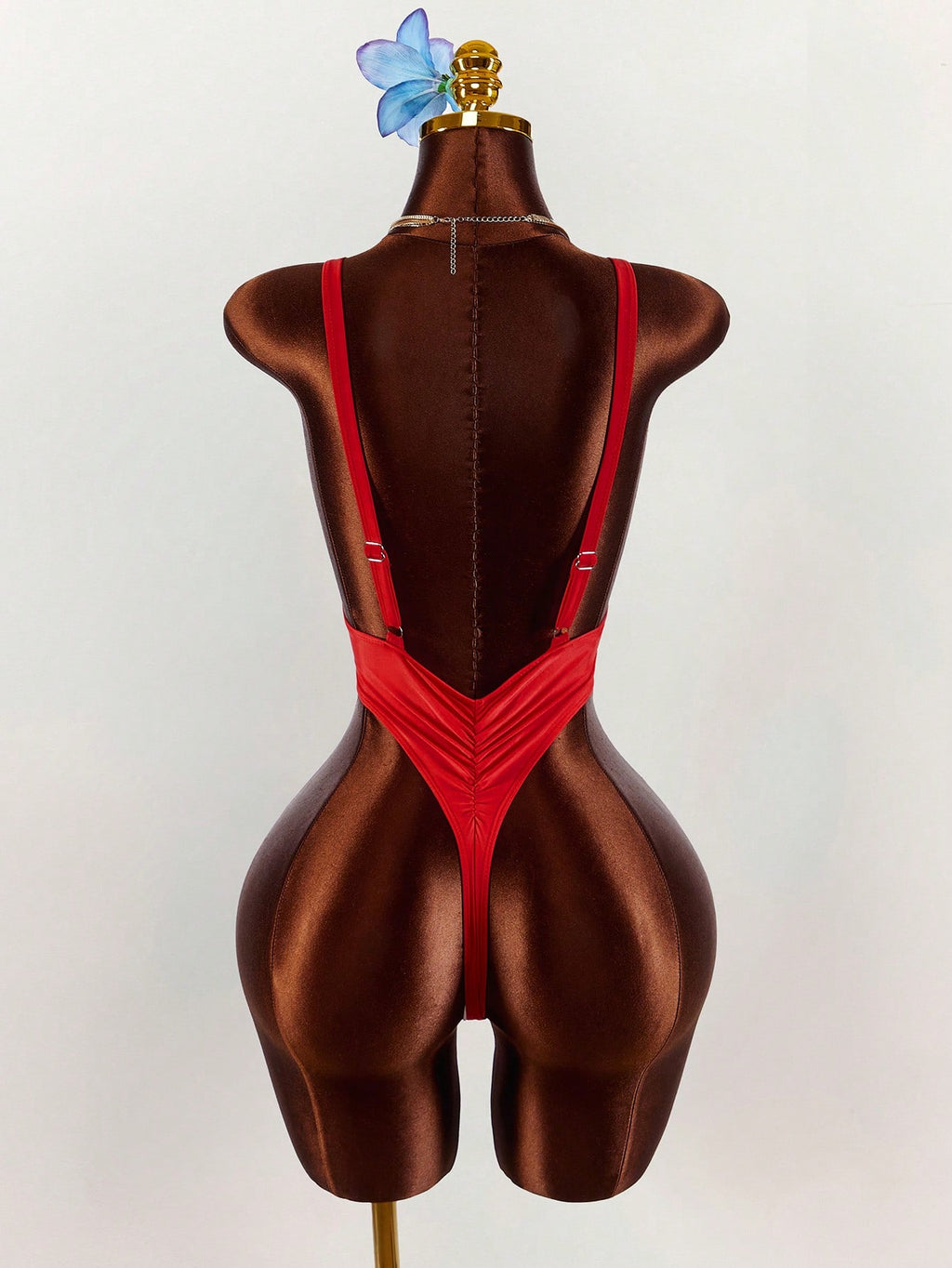 Amplova Women's Deep V-Neck Sexy One-Piece Backless Swimsuit, High Cut Ultra Sexy Swimwear With Thong - image 10