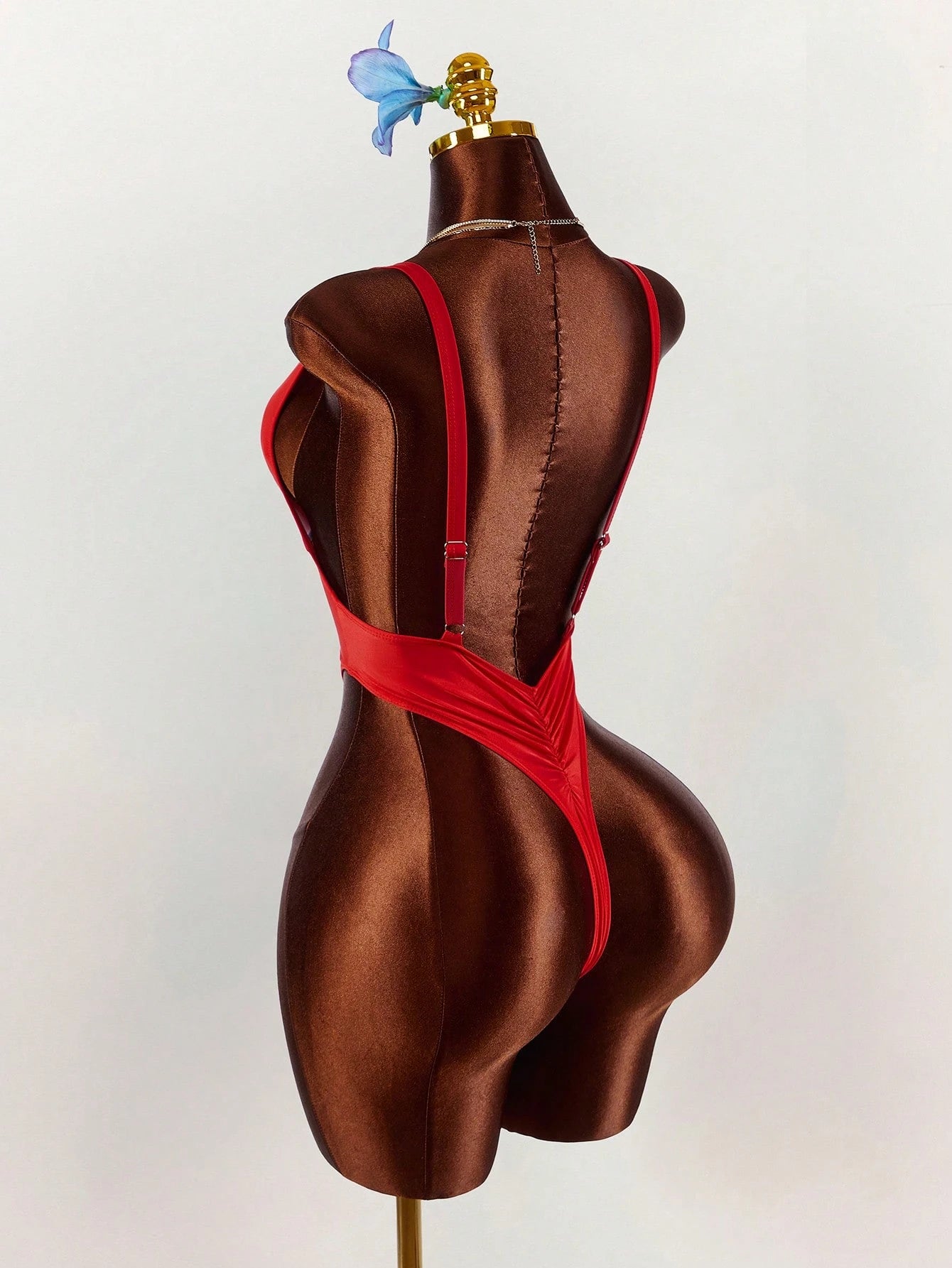 Amplova Women's Deep V-Neck Sexy One-Piece Backless Swimsuit, High Cut Ultra Sexy Swimwear With Thong - image 8