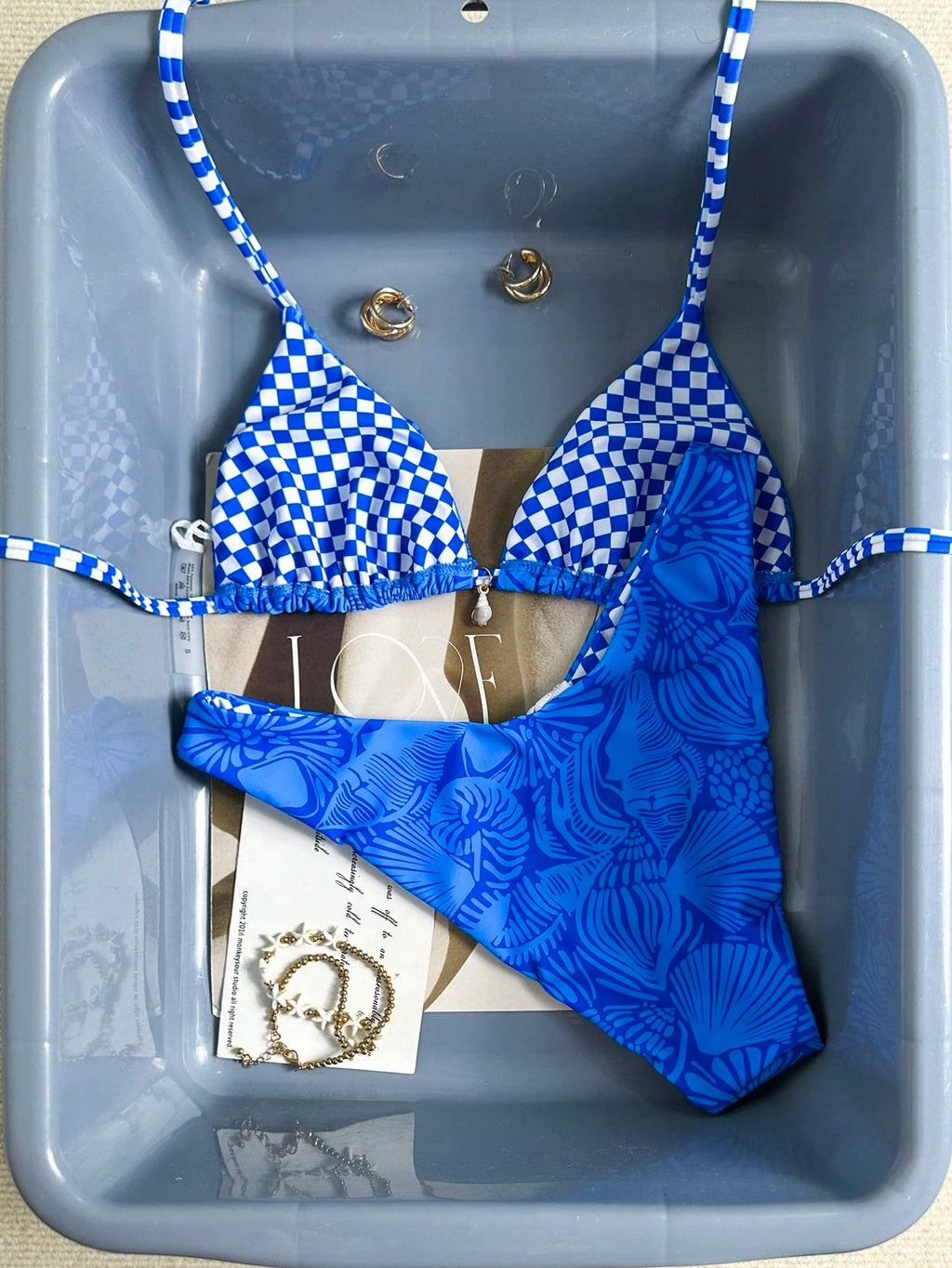 Swim Mod 26SS Spring/Summer Beach Vacation Holiday Light Blue Shell