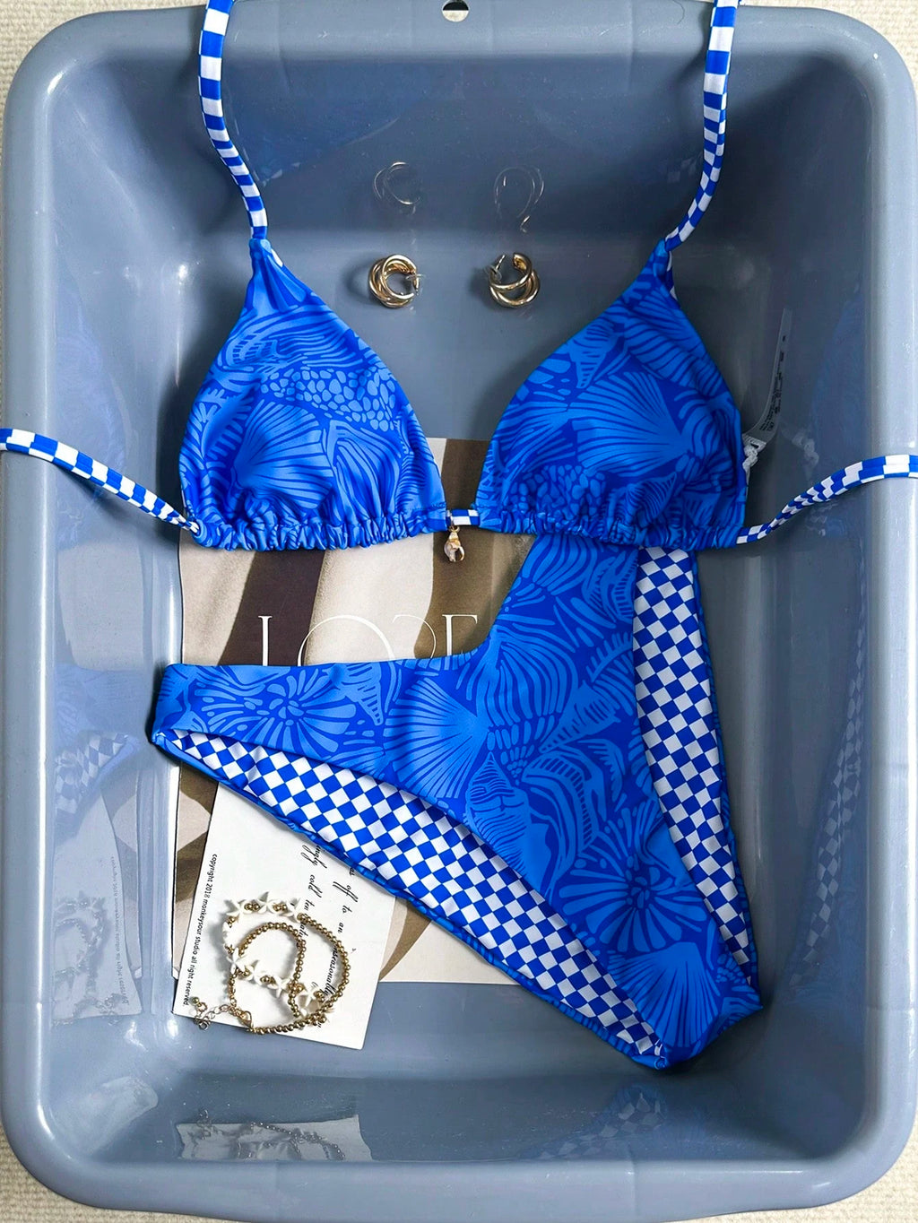 Swim Mod 26SS Spring/Summer Beach Vacation Holiday Light Blue Shell