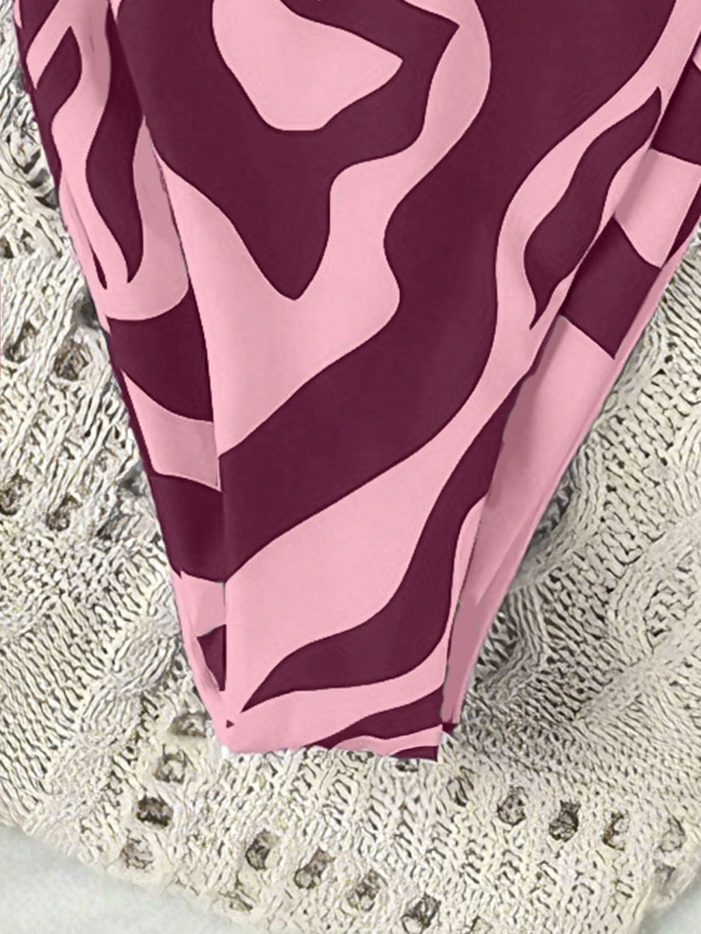 Women's Elegant Fashion Red & White Striped Print Sexy Halter Casual