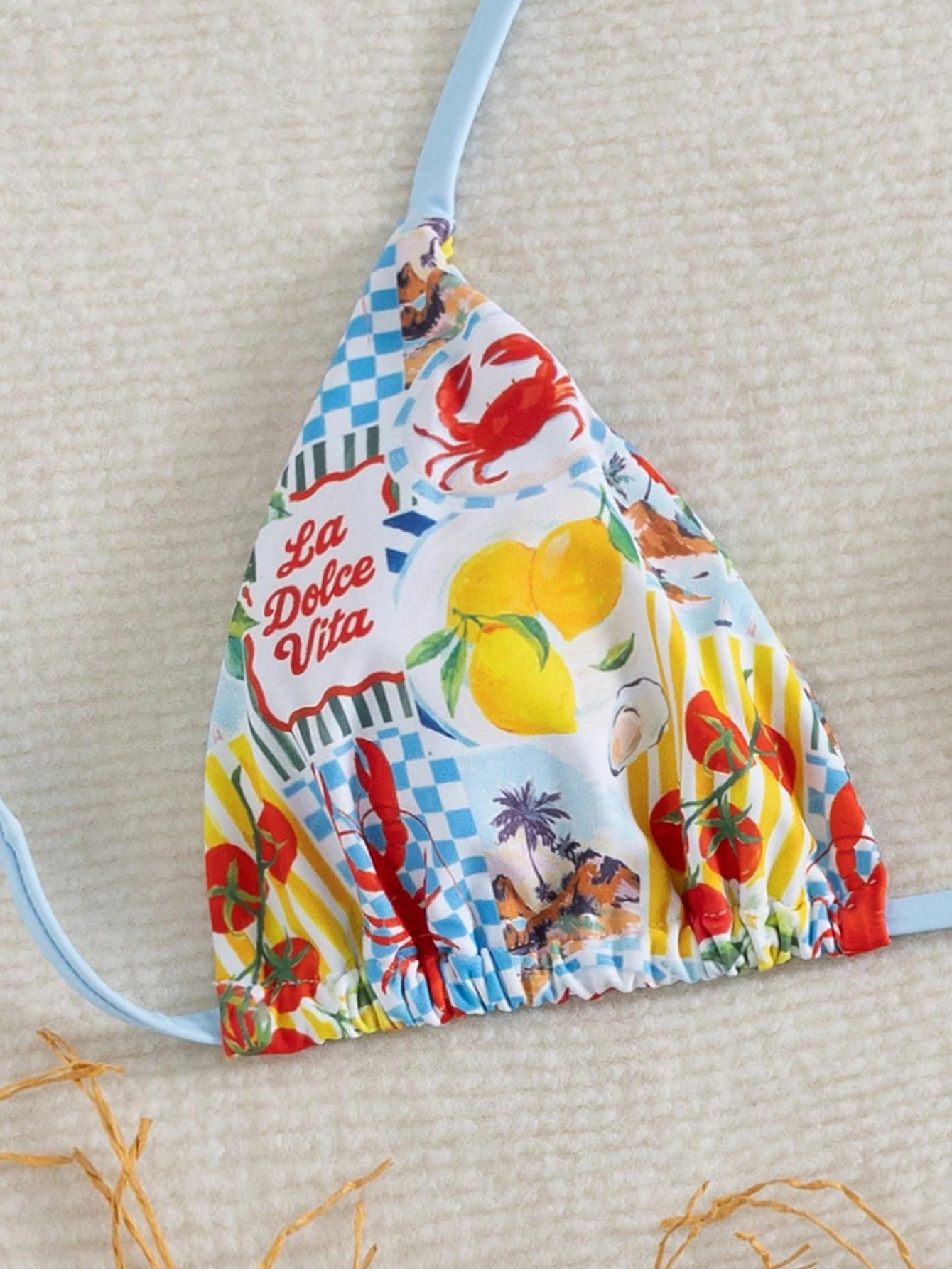 Swim Vcay Summer Vacation Sexy Fashion All-Over Fruit & Vegetable