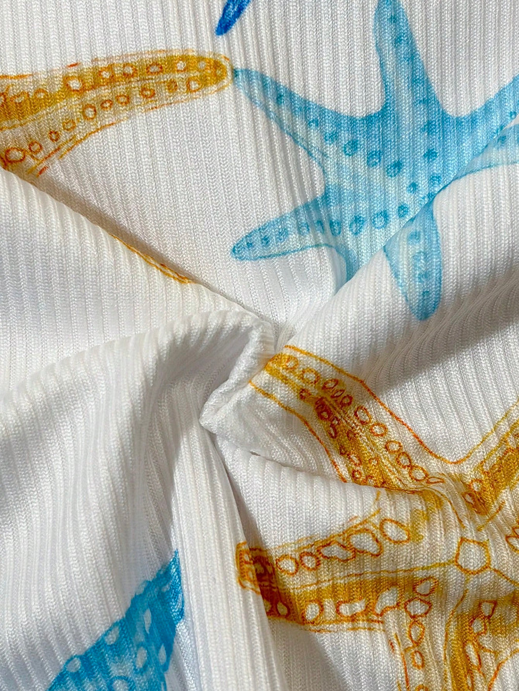 Women 2-Piece Bikini Swimsuit, Star & Color Block Starfish Cute Elegant Casual Sexy Bohemian Hollow Out - image 9