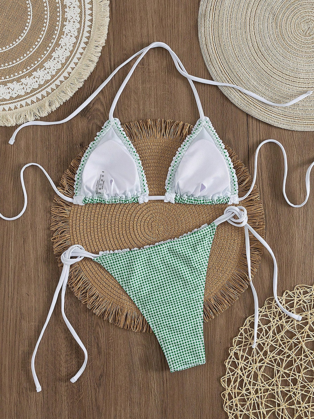 PEPPERMOLLY Women's Sexy & Fashionable 2 Pieces Swimwear, Blue Bikini Set For Su